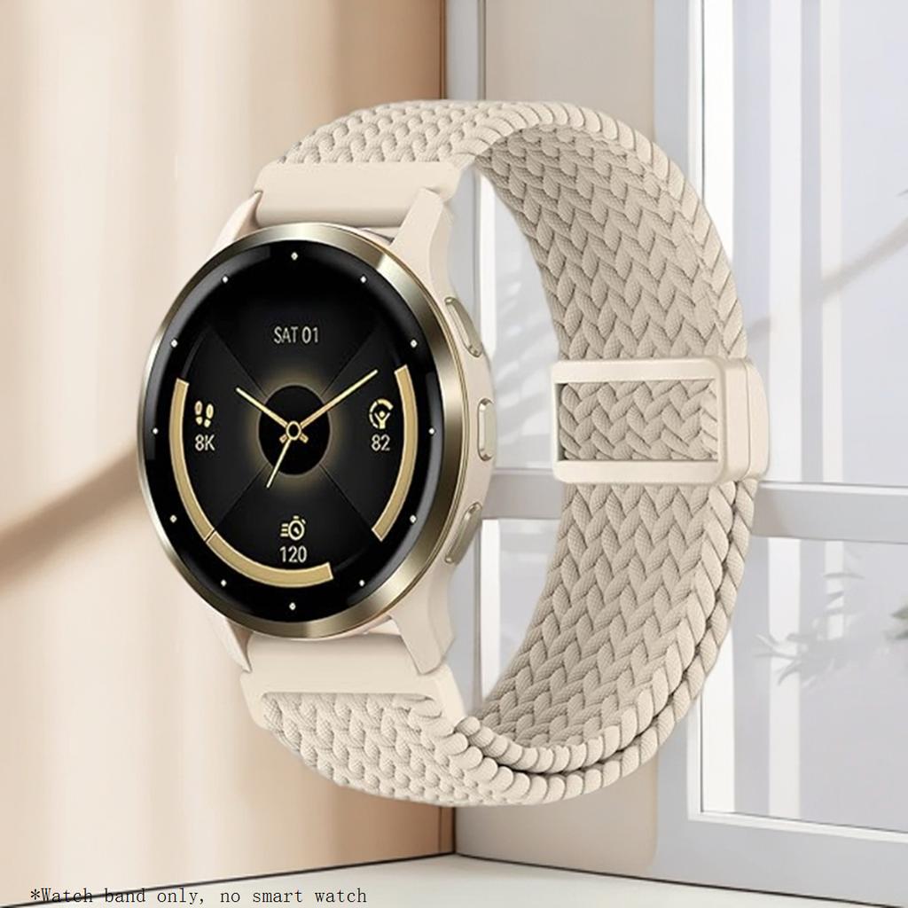 Braided Nylon Strap Suitable for HONOR Choice Watch 2i with Plastic Magnetic Buckle, Adjustable Sports Strap for Men and Women