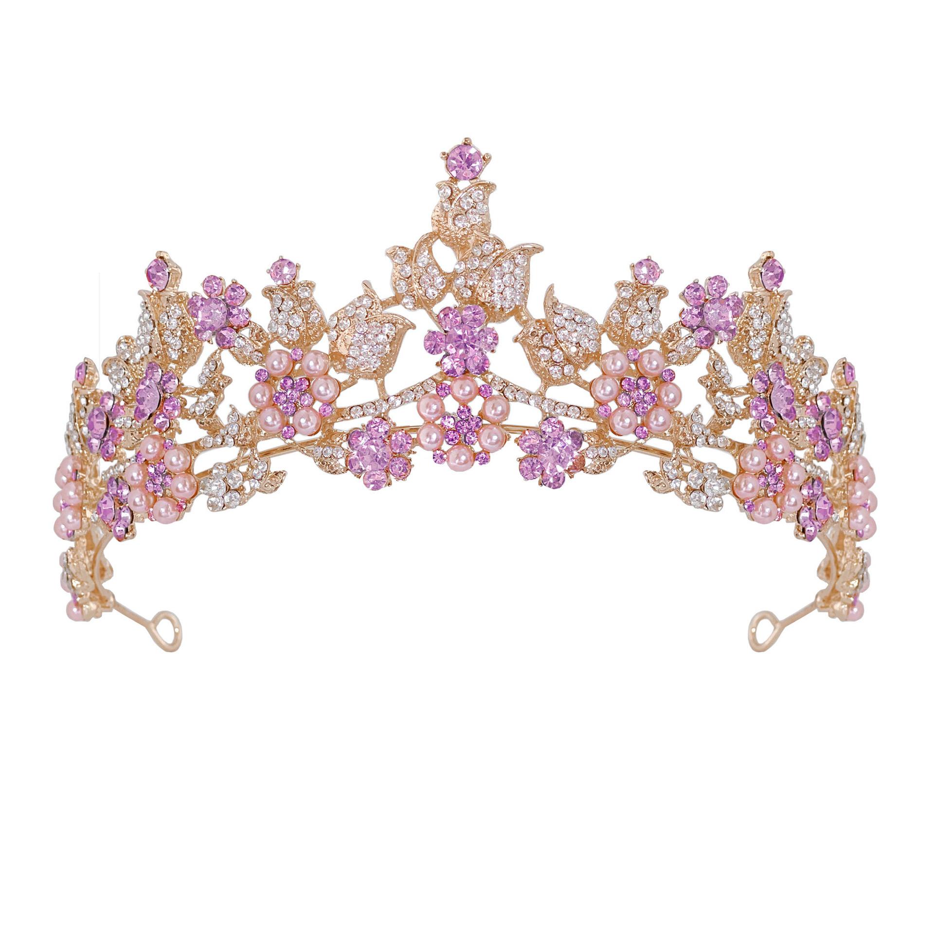 

New Rose style Bride s Crown Wedding Accessories and Headwear