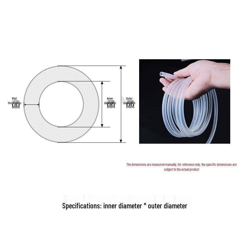 Transparent Odorless High-Temperature Flexible Silicone Tubing