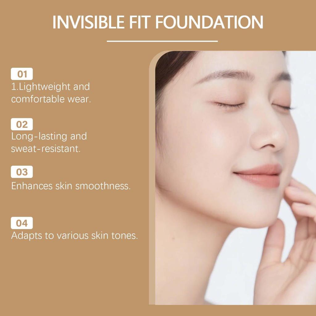 Zephoco 2-in-1 Long-lasting Matte Foundation: Moisturizing, Natural, and Refreshing Daily Makeup.
