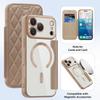 Luxury Business Magnetic Cards Solt Wallet Flip Case For iPhone 17 Pro Max 16 Plus 15 14 13 12 11 Kickstand For Magsafe Cover