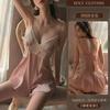 Original Sexy pajamas, Hot lace Seductive and romantic underwear, satin thin uniform, no need to take off nightgown 8868