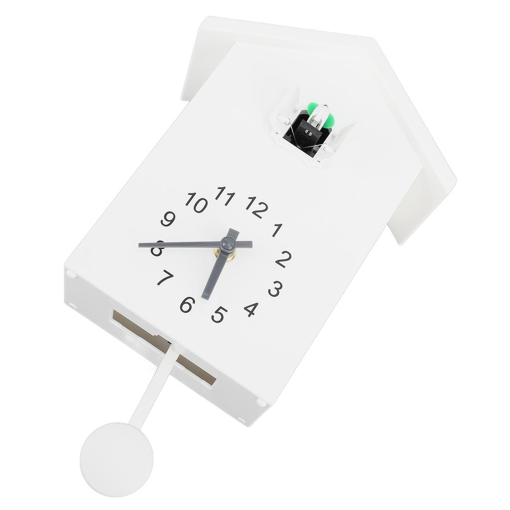 Bird House Wall Clock Bird Voice Call Nordic Style Bird House Pendulum Wall Hanging Clock for