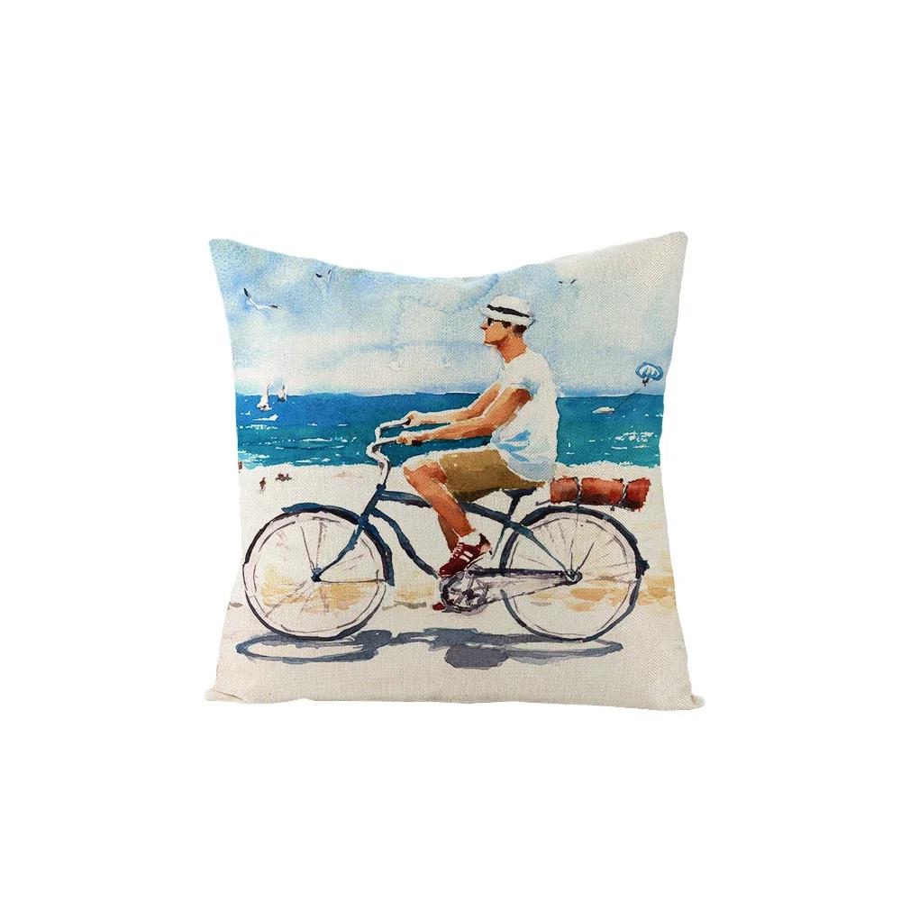 

Наволочка X Летний Пляжный Отпуск Наволочка Декоративные Наволочки для Дивана Домашний Декор 66x66cm бордовый