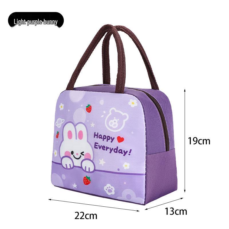 Cute Insulated Bento Bag: Cartoon Lunch Box for Kids and Office