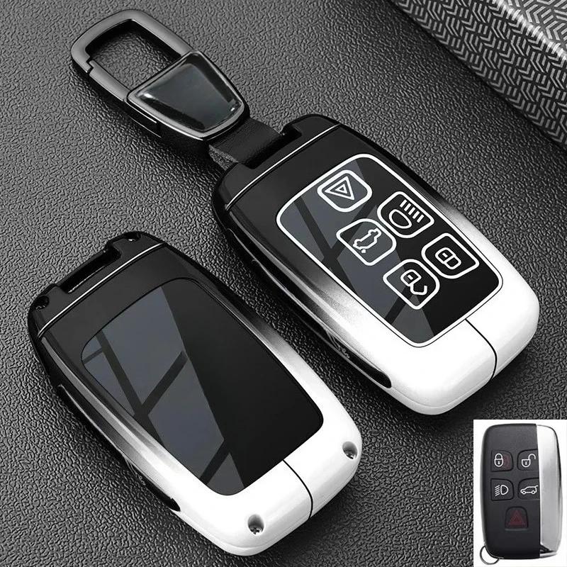 Kmkm For Xfl Luxury Car Key Case Xel Shell Xjl Buckle Fpace Bag Xf Dedicated Xe Protective Car Key Holder
