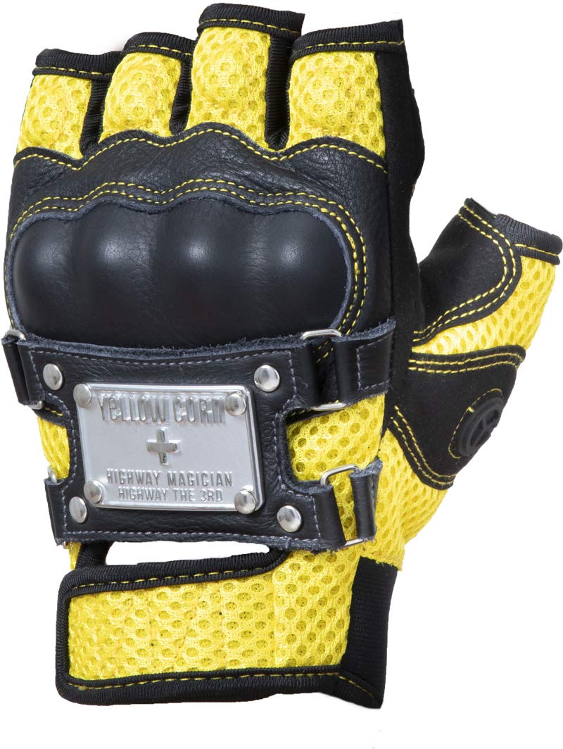

Yellow Corn Half Finger Mesh Gloves Yellow YG-305S-YE-M