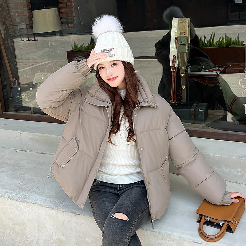 Down Cotton Coat Short Cotton Coat for Women's New Winter Korean Loose Bread Coat Small Thick Cotton Coat