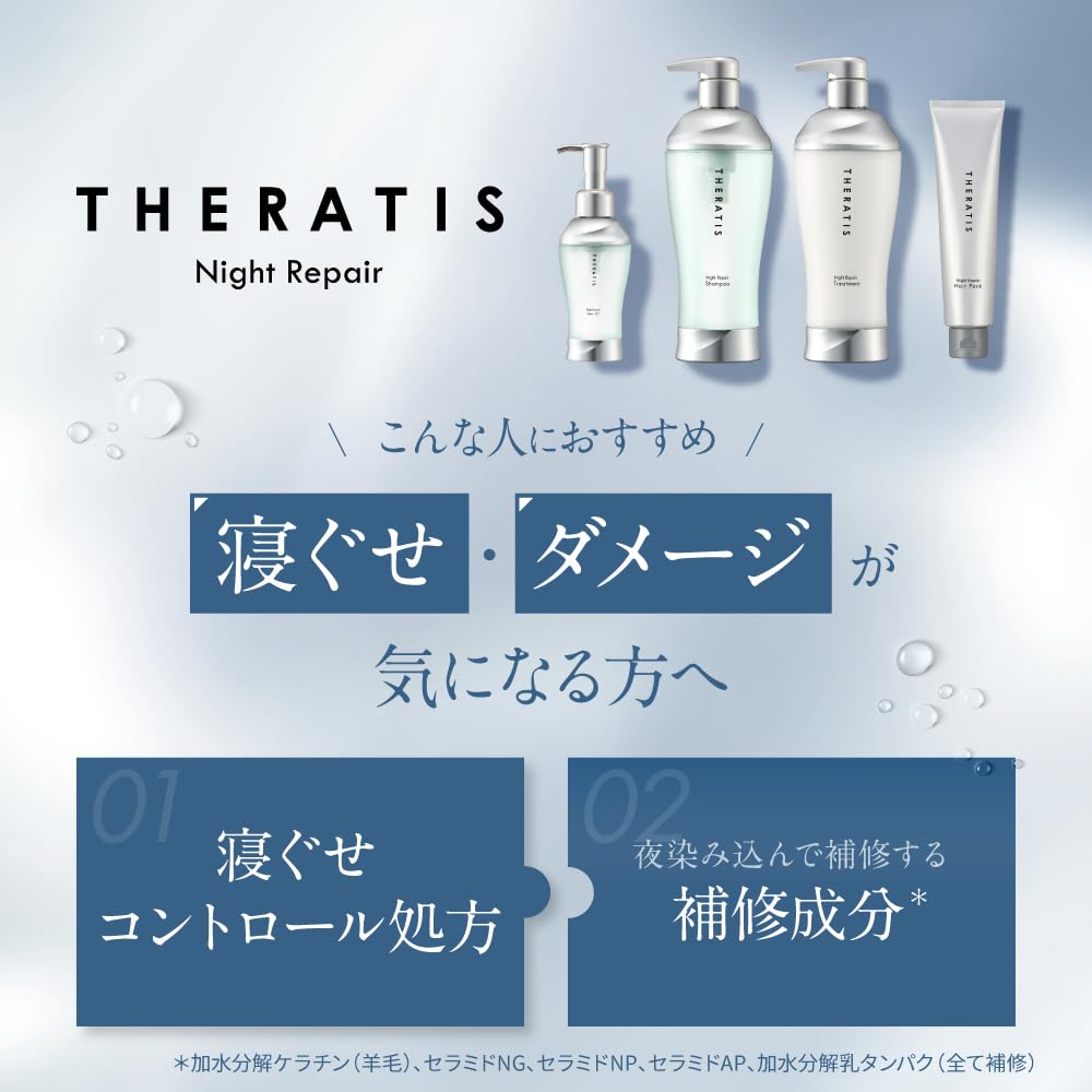 THERATIS Night Repair Shampoo and Treatment Pair Set Shampoo and Conditioner Set