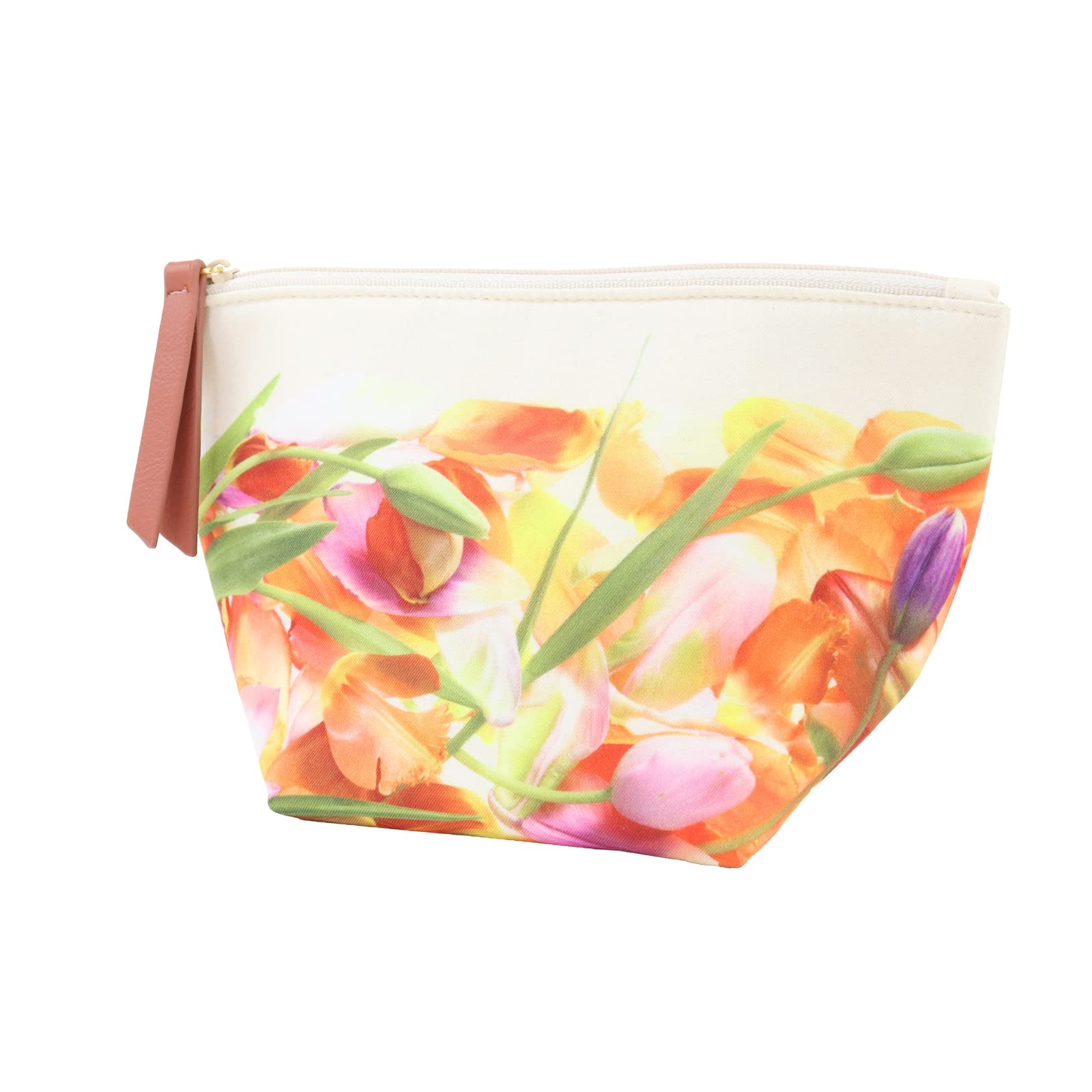 

Kawashima Selkon KEITA KAWASAKI Tulip W21 x H12 x Elegant Floral Design Pouch, IV, Ivory, D10cm, GF1386, слоновая кость