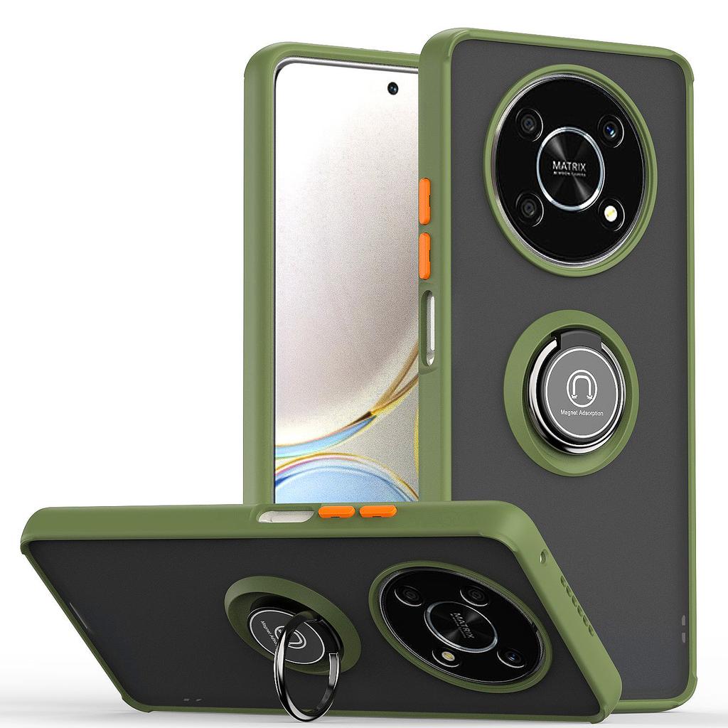 Shock Proof Armor Matte Case for Honor X9A Magic 5 Lite Pro 50 70 60 SE X7A X8A X7 X8 X9 Camera Lens Protect Ring Holder Full Protection Cover