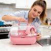 Hamster Carrier Bag Double Layer Clear Cover Outing Cage Travel Hamster Cage For Rabbits Rodents Lizards Transport Short Trip