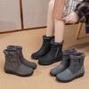Winter Snow Boots Women's Velvet Non-slip Warm Waterproof Short Boots Casual Mid-tube Cotton Shoes Women