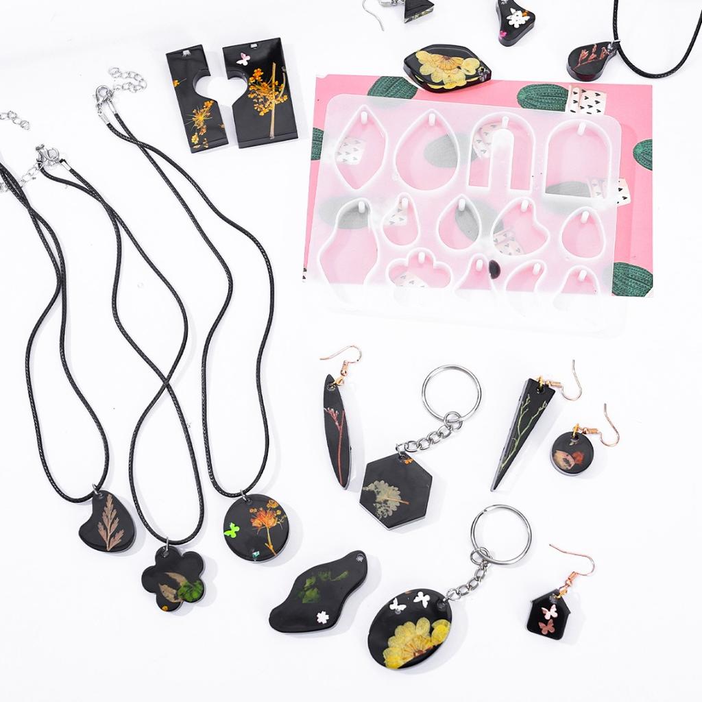 Kell Earring Resin Mold Kit Silicone Jewelry Making Mold Pendant Resin Epoxy Molds