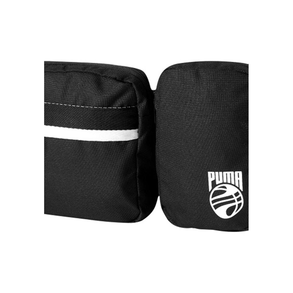 Puma Basketball Waist Bag Fabric Regular Unisex Couple Black Unisex bags 07826301