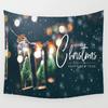 Merry Christmas Tapestry Christmas Tree Tapestry Happy New Year Tapestry Home Party Decor Wall Hanging for Living Room Bedroom