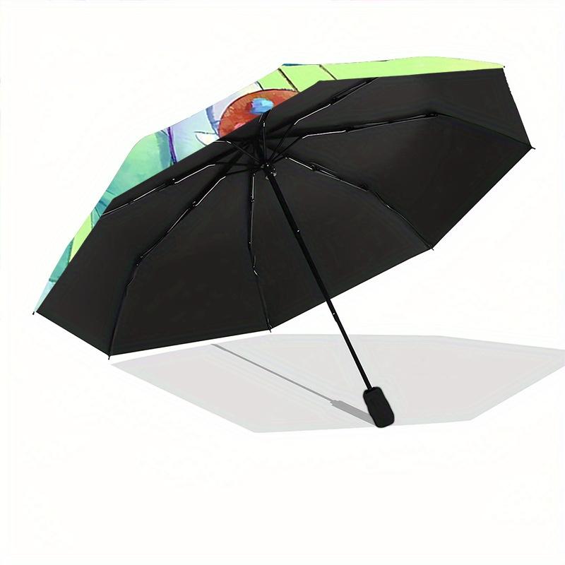 1pc Duffy's Friend Gelatoni Automatic Open/CloseUmbrella-CuteUmbrella with Cute Design, Portable 3-Fold Compact Umbrella for Men & Women, Va