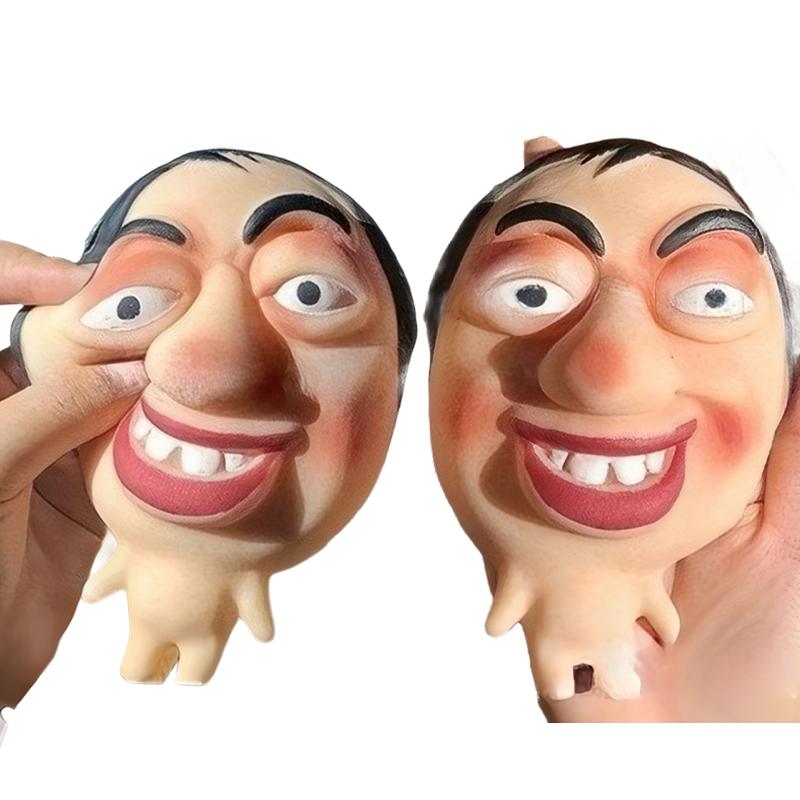 Fun Ugly Facial Squeeze Toy Colleague Kneading Expression Character Fidget Toy Homemade Pimple Prank Toy Cute Slow Rebound Gift