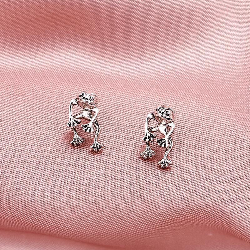 Nové Kreativní Roztomilé Náušnice Puzetky Žába pro Ženy Dívky Zvíře Gotický Punk Piercing Ženské Párty Doplňky Šperky Dárek
