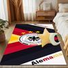 German Football Emblem Printed Office Carpet Chair Cushion  Entryway Rug, Rugs for Living Room, Bedroom Christmas gifts