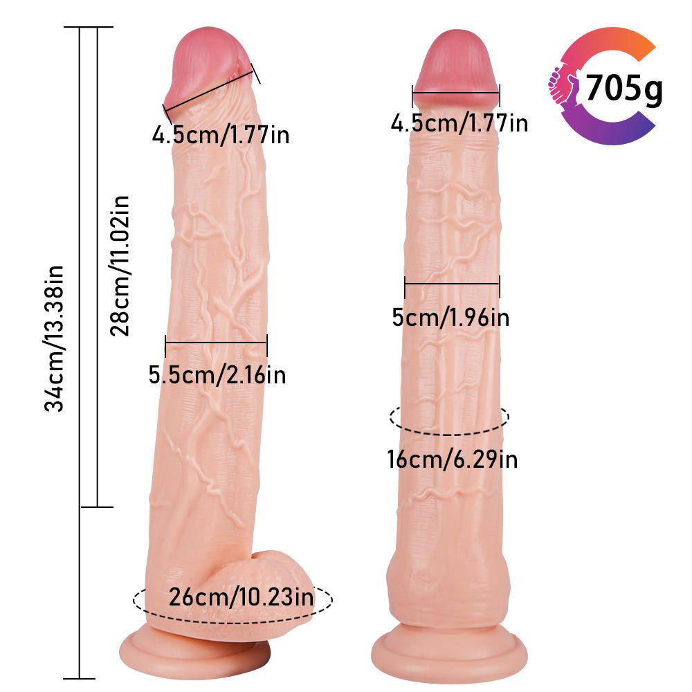 MoDi 28cm Insertable Big Dildo Realistic Penis Massager Dildo Vagina Waterproof Adult Sex Toys for Woman
