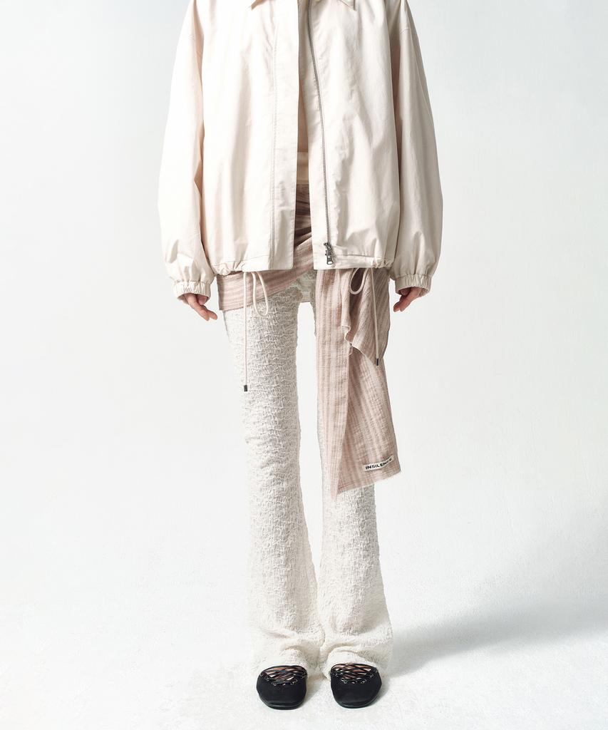 INSILENCE WOMEN Flare Fit Lace Pants Ivory