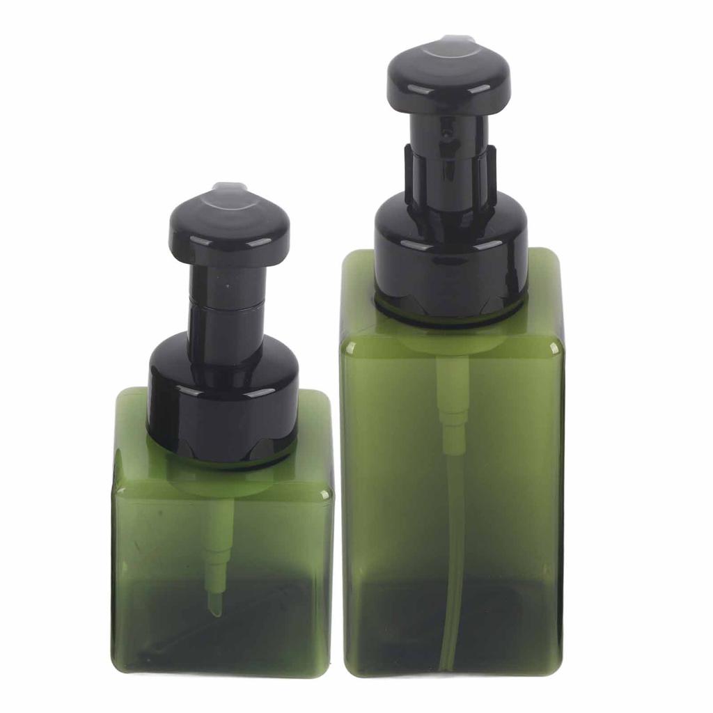 2Pcs Foaming Soap Dispenser 250ml+450ml Pump Bottle for Liquid Soap Shampoo Shower Gel
