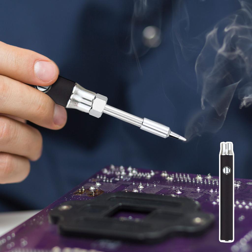 Thread Soldering Iron Kit - 3-Level Adjustable Voltage, Cart Battery Pen With USB Charging, Portable Soldering Tool For Home Appliance
