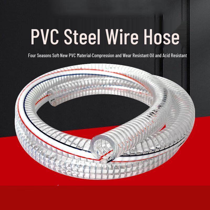 Zhu Yue PVC Transparent Steel Wire Hose CN plug (adapter included)