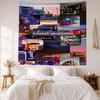 Peterbilt Heavy Trucks Custom Your Name Wall Decor Tapestry Art For Pet Memorial Birthdaywedding Party Backdrop Family Gift