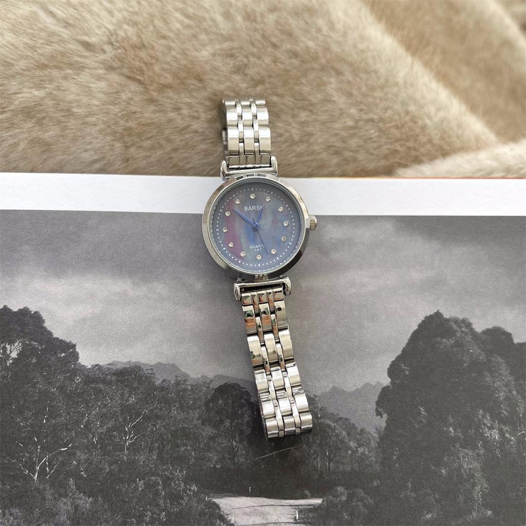 Fashion Medieval Small Gold Watch Watch Femininity Simple Steel Belt Roman Chain