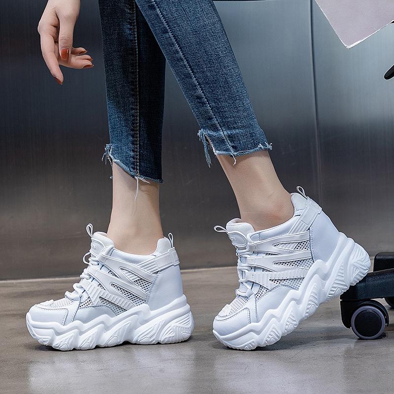 Dad shoes increase in height in spring and summer new thick-soled casual sports trendy shoes