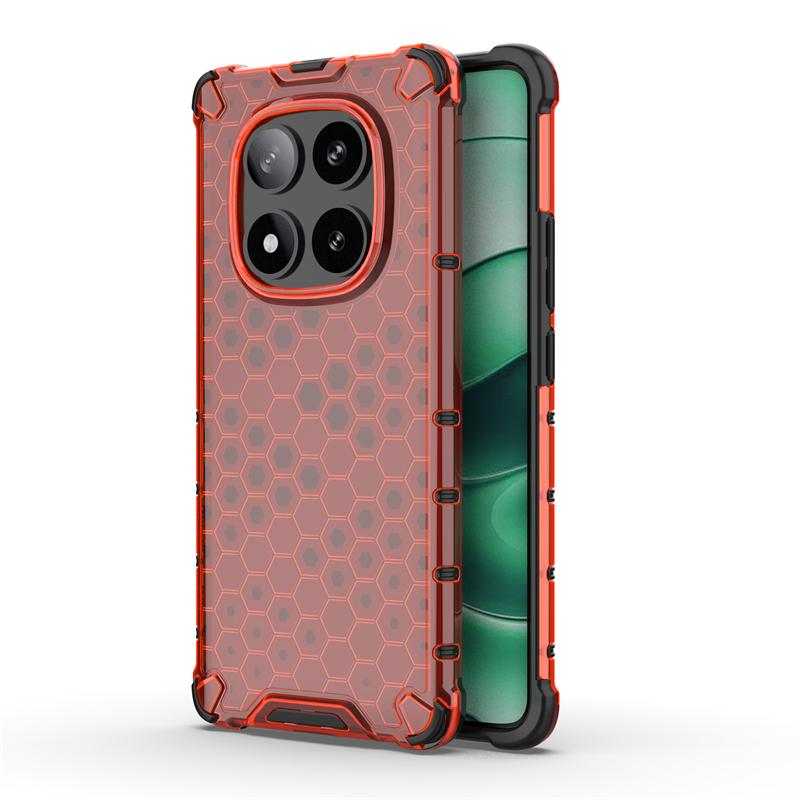 Shockproof Transparent Case For Xiaomi Poco X7 Anti-knock Honeycomb Armor Full Back Case For Poco X7 Case Cover For Poco X7 5G