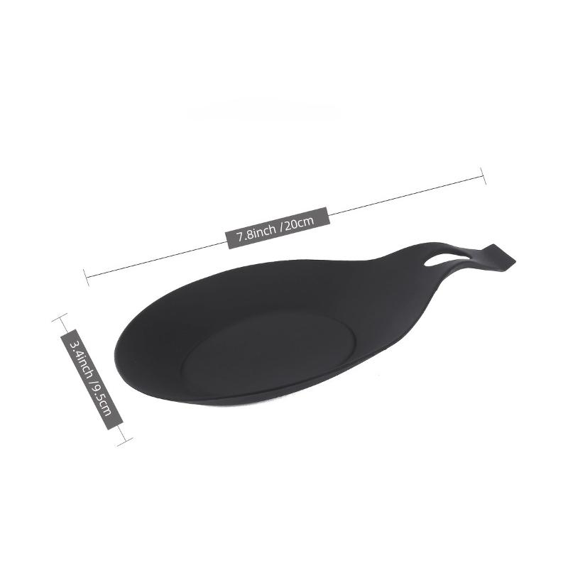 

1pc Popular Soup Spoon Mat Easy to Clean Insulation Spoon Mat Flavor Plate Mat Spoon Holder розовый
