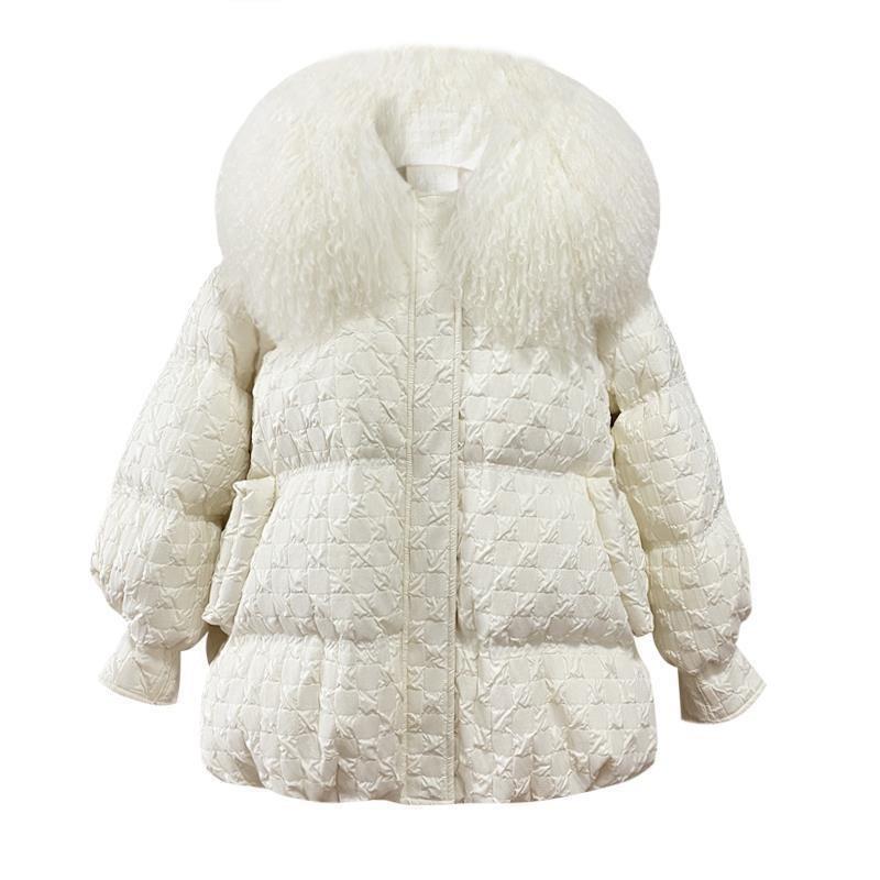 Manteaux en duvet pour femmes, veste longue à capuche, parka ample avec col en fourrure, vêtements chauds pour la neige, vêtements rembourrés, hiver