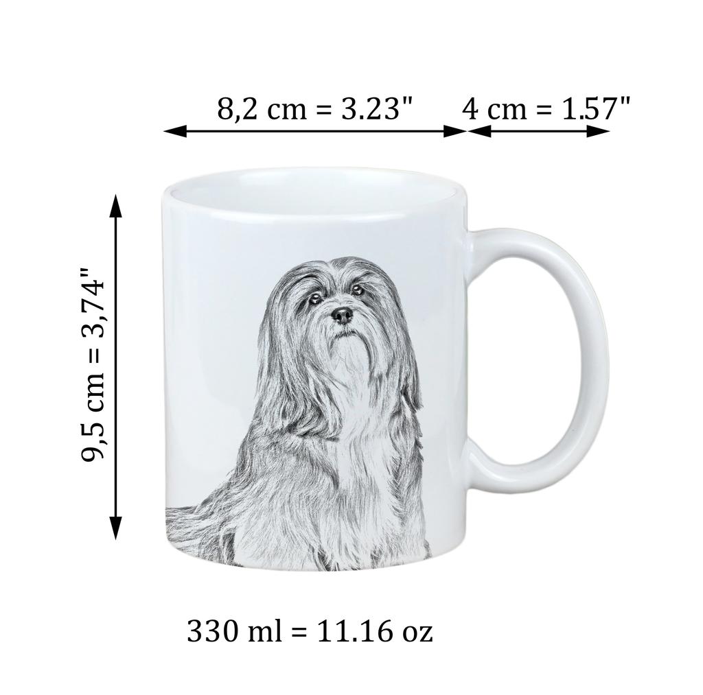 Lhasa Apso - cup with a dog, cup with a photo, personalized gift from the Art-Dog brand