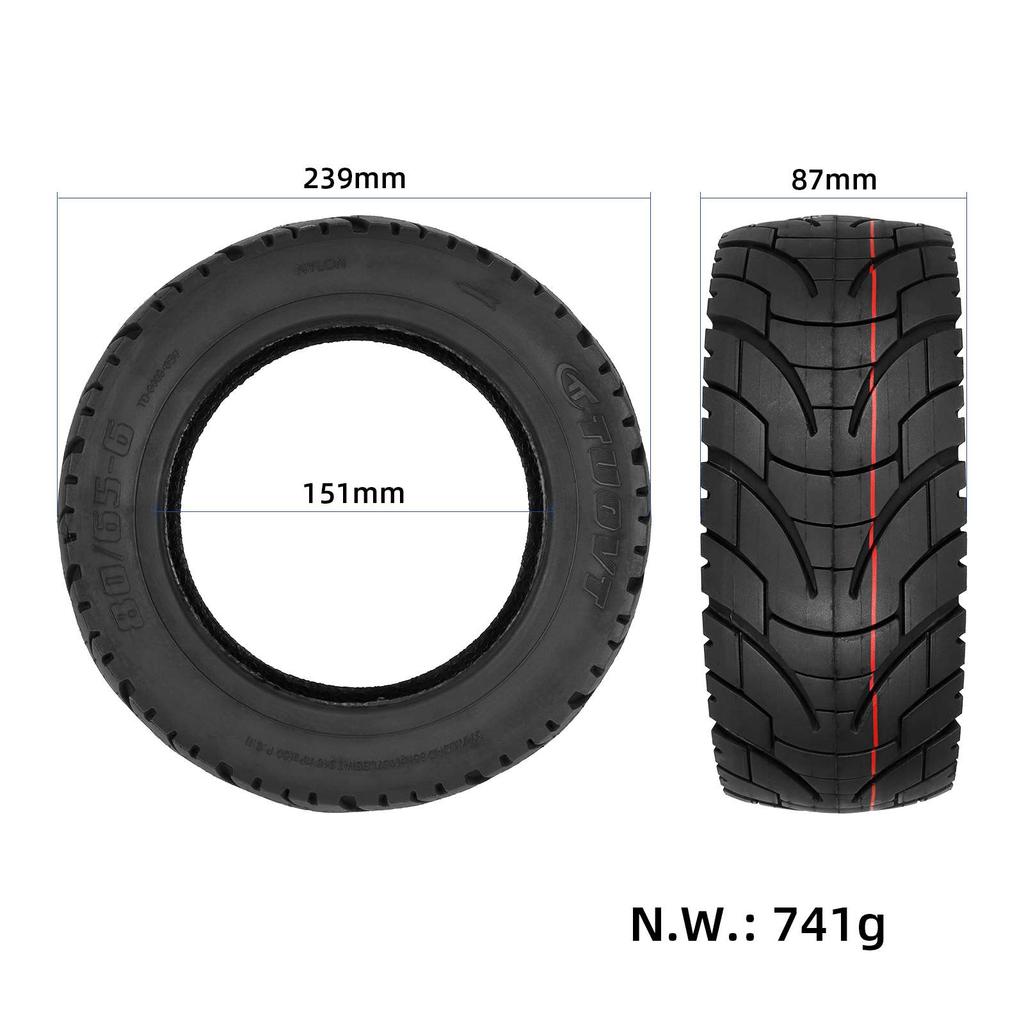 TUOVT 80/65-6 Outer Tire 10*3 255*80 Tires