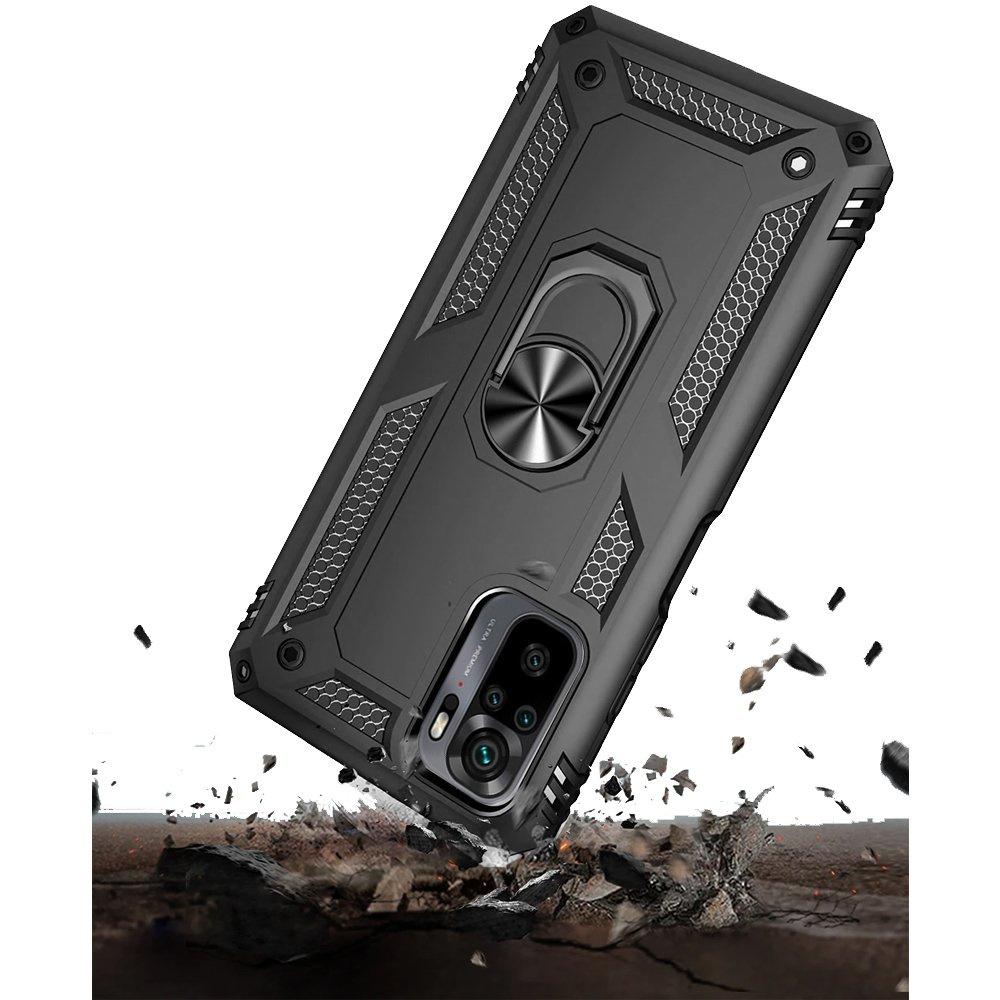 Armored case for Xiaomi Redmi Note 10/10S, Nox Case Ring, black