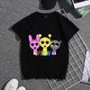 Kids Boys Cute Music Cartoon Characters Graphic TShirt Soft Cotton Crew Neck Tee Casual Summer Wear for School  Playdf0018