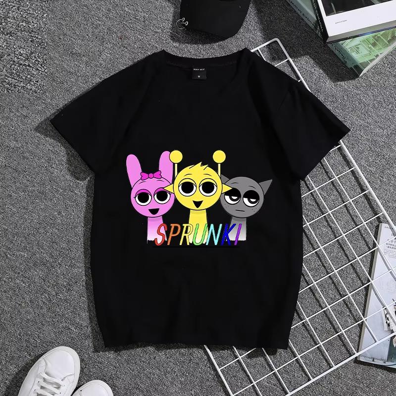 Kids Boys Cute Music Cartoon Characters Graphic TShirt Soft Cotton Crew Neck Tee Casual Summer Wear for School Playdf0018