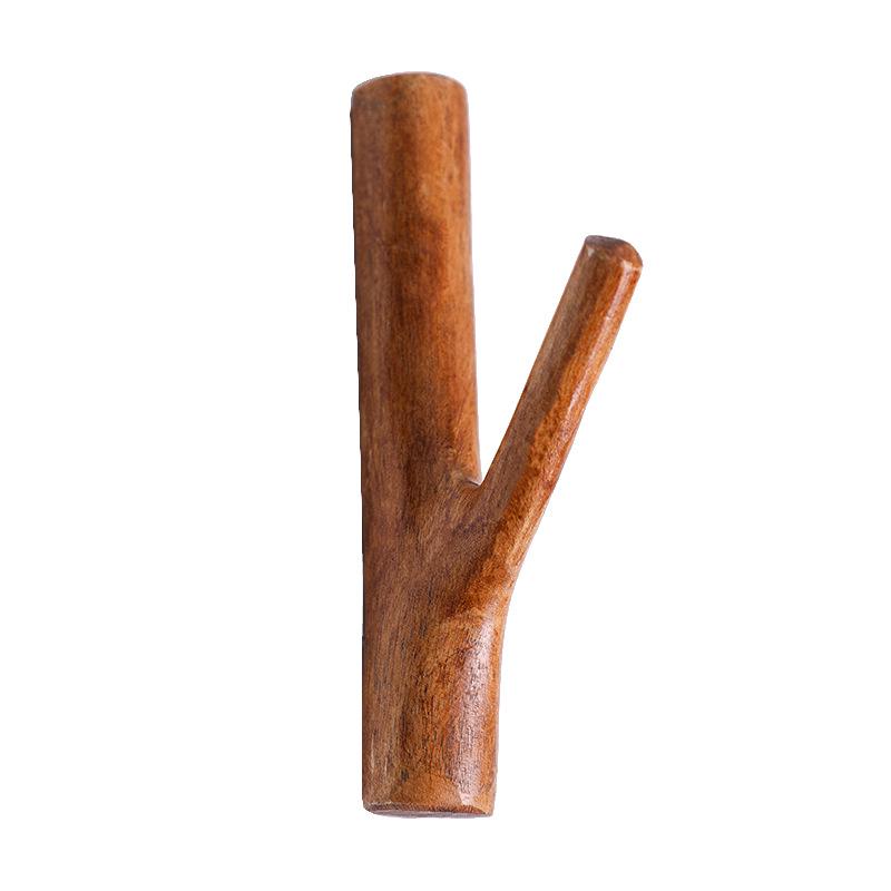 Nordic Retro Solid Wood Tree Branch Wall Hook for Pastoral Decor