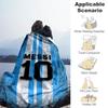 1pc Messi Number Outdoor Blanket Lightweight Flannel, Soft & Warm, All-Season Use for Sofa, Outdoor, Camping, Living Room, Office050
