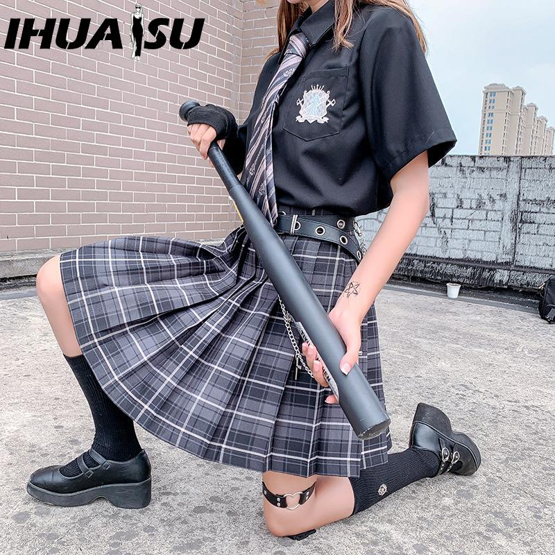 

IHUASU 18 цветов Женская модная повседневная летняя весенняя юбка XXL