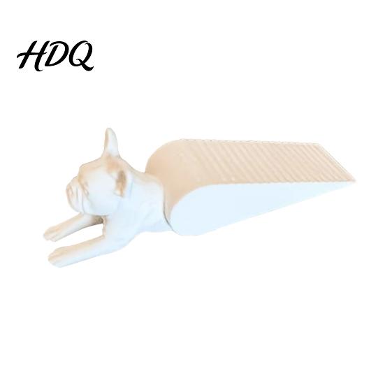 Cale-porte Imprimé en 3D Bouledogue Français Butée Cale Forme de Chien Butée de Porte Décoration de Maison Créative Antidérapant Sans Percage Sol Butée de Porte pour Bureau