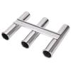 3 Tube Boat Fishing Rod Holder 304 Stainless Steel Fishing Rod Rack for Marine Yacht Ships