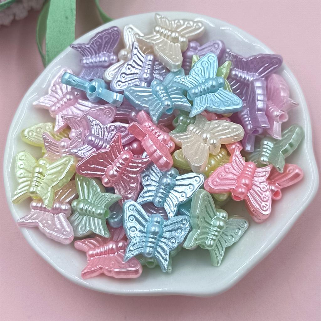 DIY For Necklace Butterlry Jewelry Making 20/30/50PCS Loose Beads Bowknots Bracelets Shells Acylic Sunflowers Fashion