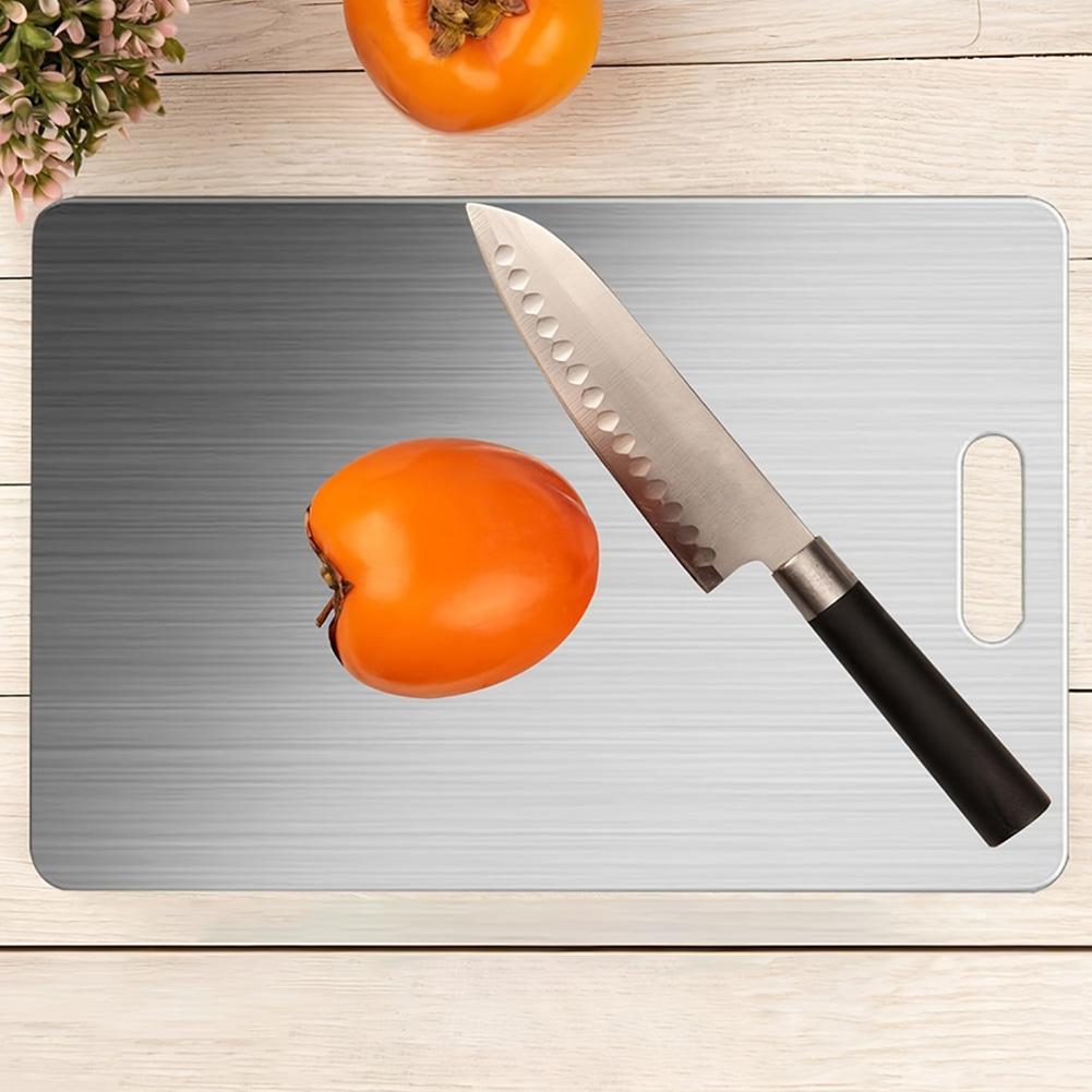 1 PC Stainless Steel Cutting Board with Handle Cutting Boards for Kitchen Double Sided Cutting Boards for Meat Fruit & Vegetable China Mainland
