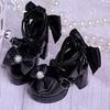 1 Pair 1/3&1/4 BJD Bowknot High Heels Pearl Dress Up Doll Shoes Doll's Shoes  Children's Gift