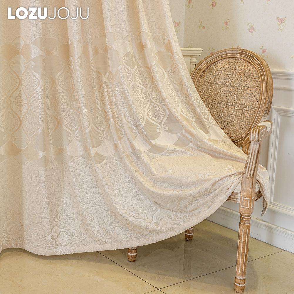 1PC LOZUJOJU 40-70% zaciemniające zaawansowane luksusowe europejskie zasłony żakardowe dostępne w wielu kolorach do salonu sypialni wystrój domu