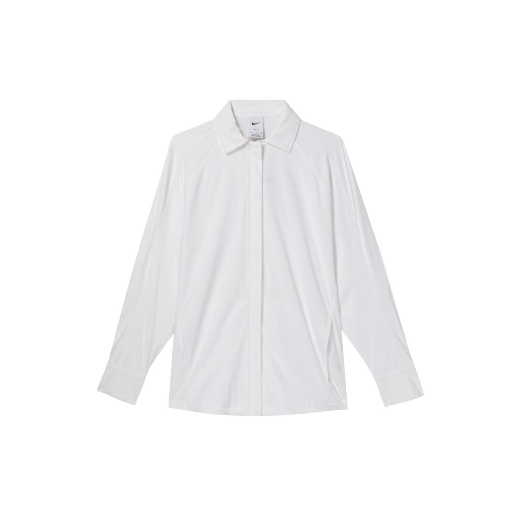 Nike Bliss Quick-Dry Zip-Up Polo Jacket Women Jackets White FN2780-100